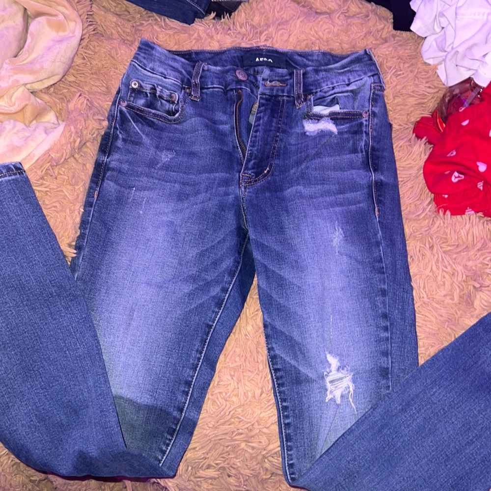 Dark blue skinny jeans